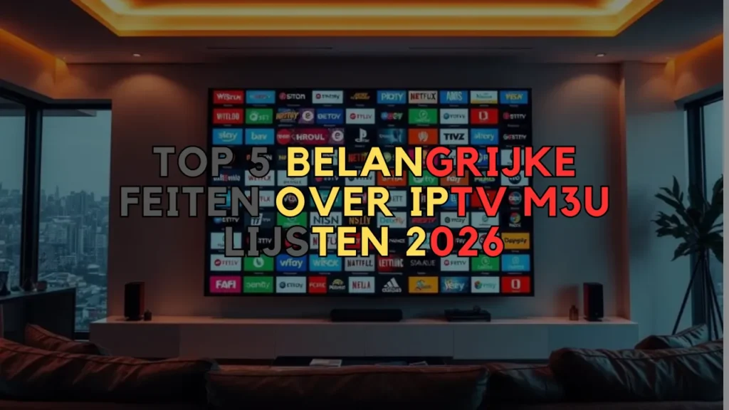 IPTV M3U lijsten 2026